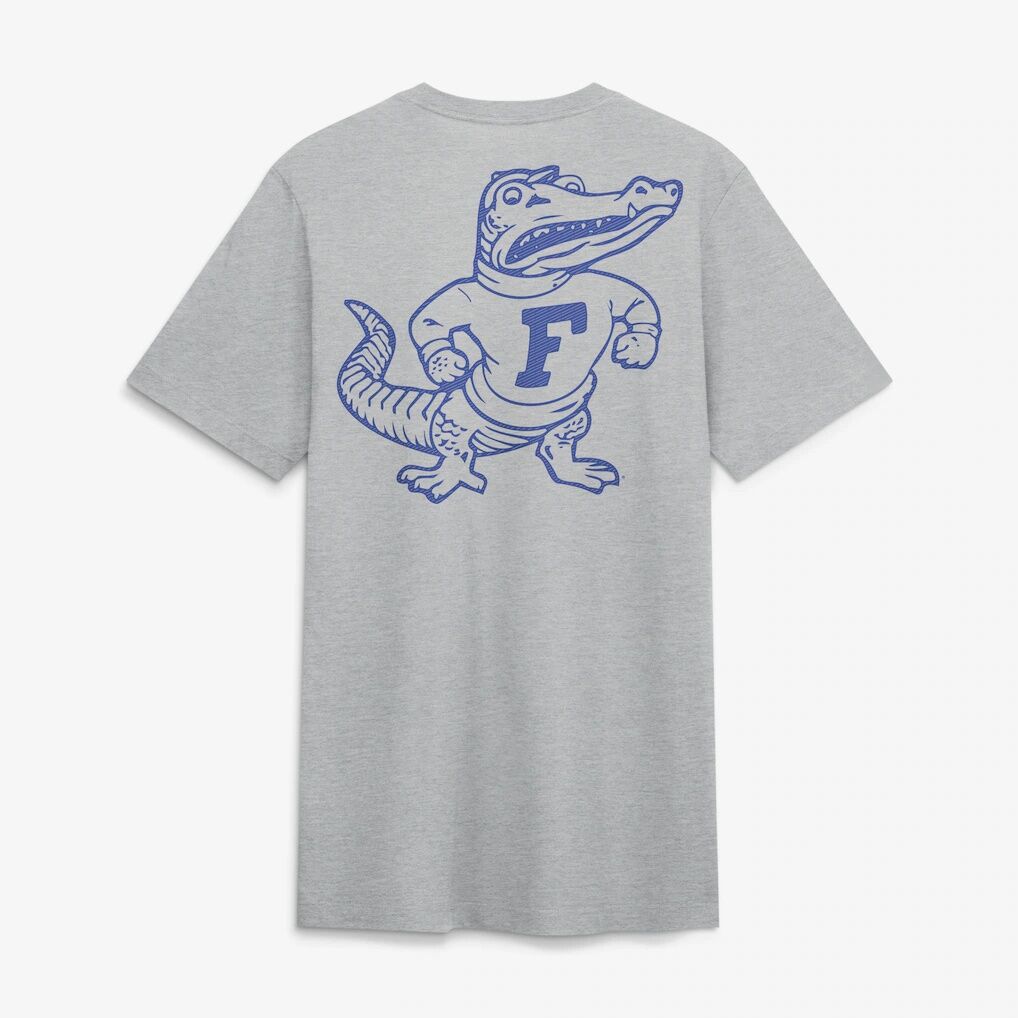 Florida Gators Nike Arch Wordmark Legacy Tri-Blend T-Shirt - Heather Gray