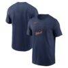 Detroit Tigers Nike Alternate Logo 2-Hit T-Shirt - Navy - Front View