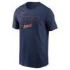 Detroit Tigers Nike Alternate Logo 2-Hit T-Shirt - Navy - Side View