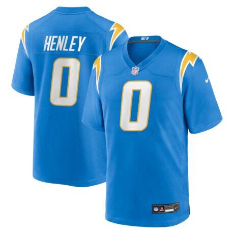 Daiyan Henley Los Angeles Chargers Nike Team Game Jersey - - Front View