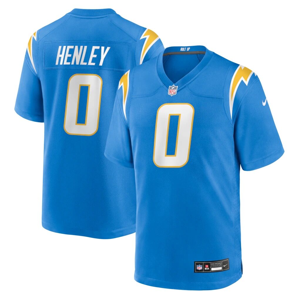 Daiyan Henley Los Angeles Chargers Nike Team Game Jersey - Powder Blue