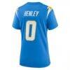 Daiyan Henley Los Angeles Chargers Nike Women's Team Game Jersey - - Detail View