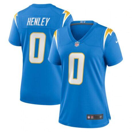 Daiyan Henley Los Angeles Chargers Nike Women's Team Game Jersey - - Front View