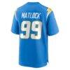 Scott Matlock Los Angeles Chargers Nike Team Game Jersey - - Detail View