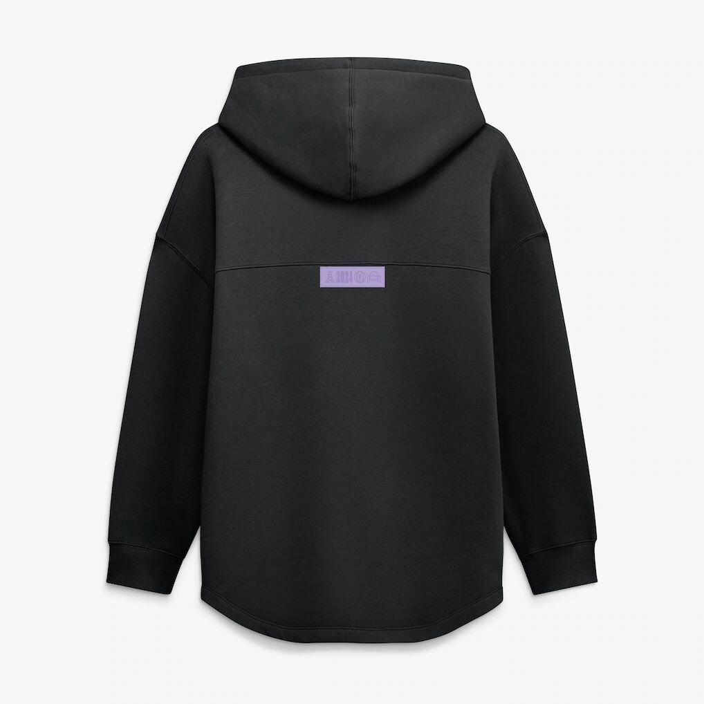 Golden State Valkyries Fashion7 Women's Oversized Tunic Fleece Hoodie - Eclipse Black