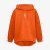 WNBA Fashion7 Women's Oversized Tunic Fleece Hoodie - Orange - Front View