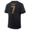 Son Heung-Min LAFC Fashion7 Name & Number T-Shirt - Black - Detail View