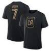 Son Heung-Min LAFC Fashion7 Name & Number T-Shirt - Black - Front View