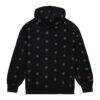 Cincinnati Bengals Mitchell & Ness Allover Print Fleece Pullover Hoodie - Black - Detail View