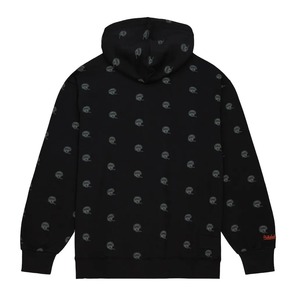 Cincinnati Bengals Mitchell & Ness Allover Print Fleece Pullover Hoodie
