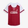 Alabama Crimson Tide Fashion7 Women's Power Play Athena Lace-Up T-Shirt - Crimson - Front View
