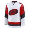 Seth Jarvis Carolina Hurricanes Fashion7 Away Premium Jersey - White - Side View