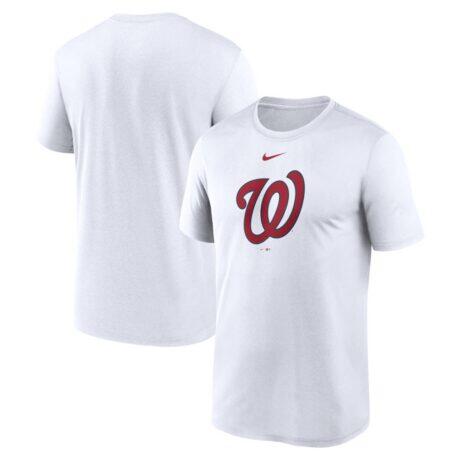 Washington Nationals Nike New Legend Dri-FIT T-Shirt - White - Front View