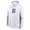 Detroit Tigers Nike Logo Club Hoodie - White - Side View