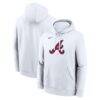 Atlanta Braves Nike Logo Club Hoodie - White - Front View