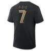 Son Heung-Min LAFC Fashion7 Hangul Name & Number T-Shirt - Black - Detail View