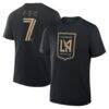 Son Heung-Min LAFC Fashion7 Hangul Name & Number T-Shirt - Black - Front View