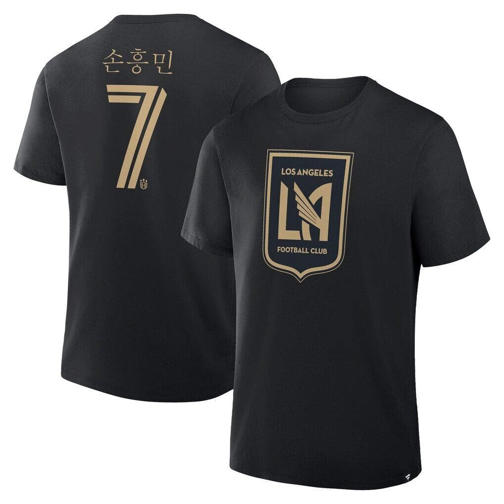 Son Heung-Min LAFC Fashion7 Hangul Name & Number T-Shirt