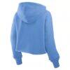 Tennessee Titans Fashion7 Women's Oversized Heritage Cropped Hoodie - Blue - Detail View