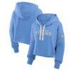 Tennessee Titans Fashion7 Women's Oversized Heritage Cropped Hoodie - Blue - Front View