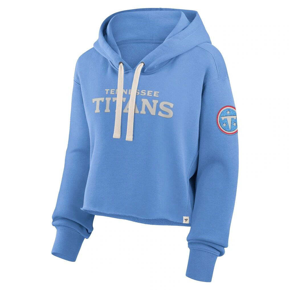 Tennessee Titans Fashion7 Women's Oversized Heritage Cropped Hoodie