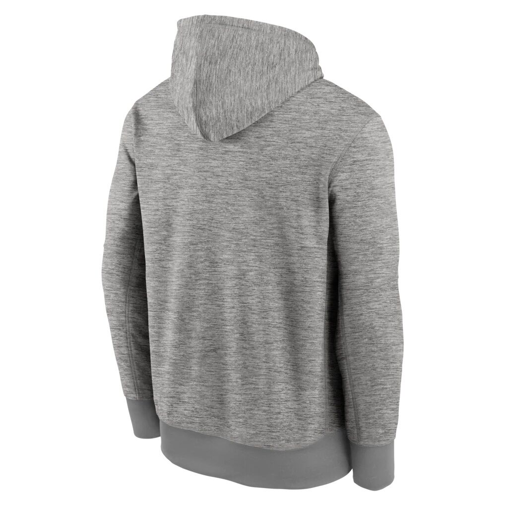 Detroit Tigers Nike Primary Logo Therma Hoodie – Heather Gray