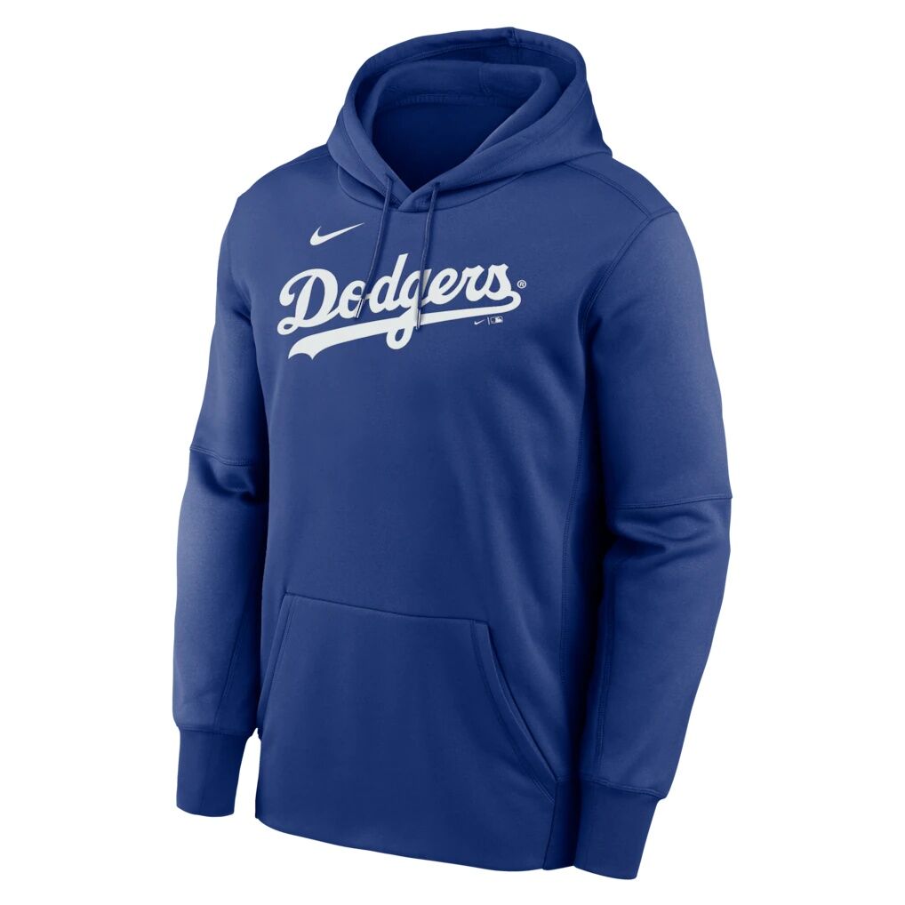 Los Angeles Dodgers Nike Primary Wordmark Therma Hoodie – Royal