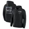 Carolina Panthers Fashion7 Nightfall Long Sleeve Fleece Hoodie - Black - Front View