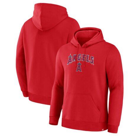 Los Angeles Angels Fashion7 Lock-Up Legacy Hoodie - Red - Front View