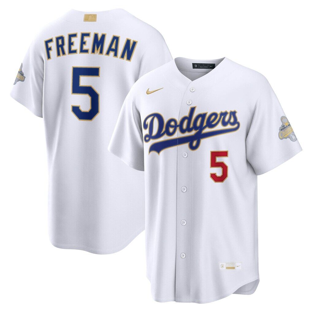 Freddie Freeman Los Angeles Dodgers Nike 2026 Gold Collection Stadium Jersey