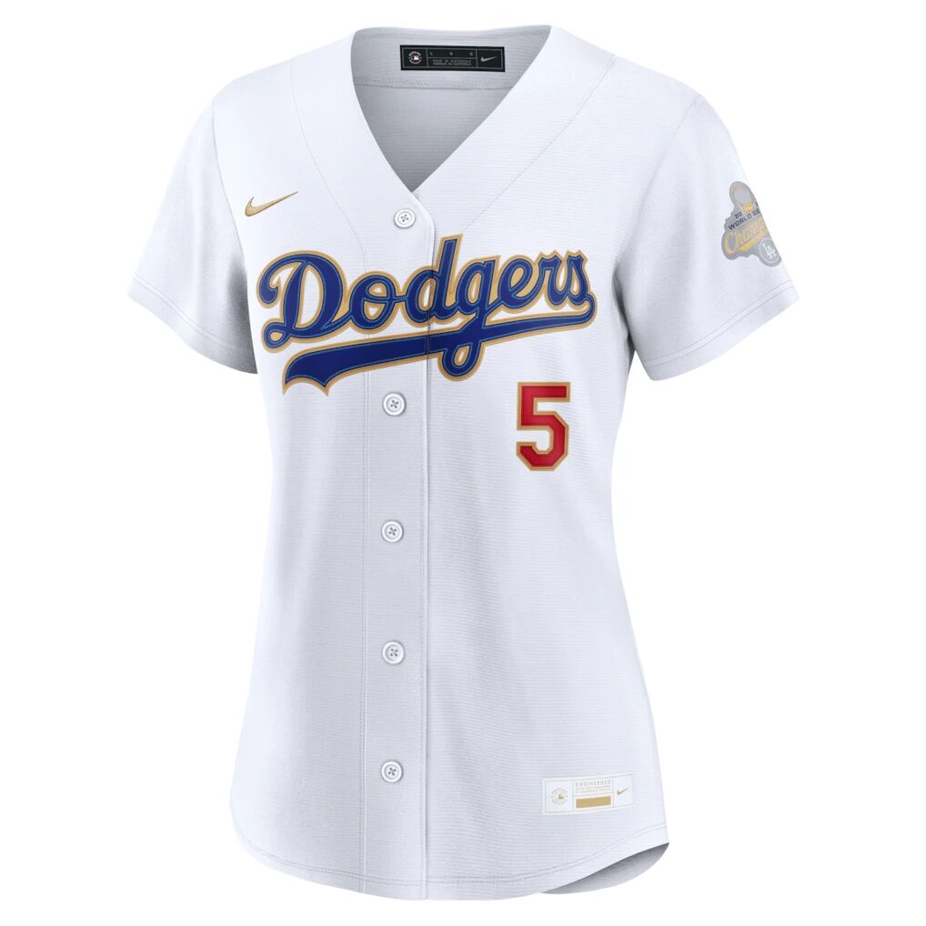 Freddie Freeman Los Angeles Dodgers Nike Women's 2026 Gold Collection Stadium Jersey