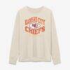 Kansas City Chiefs Fashion7 Women's Heritage Legacy Long Sleeve T-Shirt - Cream - Front View