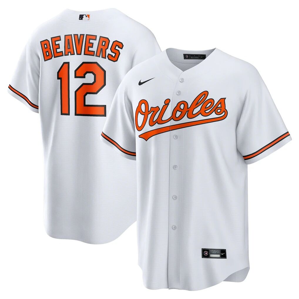 Dylan Beavers Baltimore Orioles Nike Home Replica Jersey