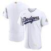 Los Angeles Dodgers Nike 2026 Gold Collection Authentic Jersey - White - Front View