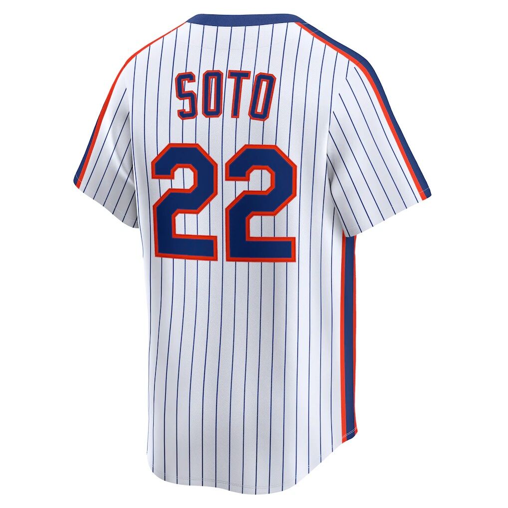Juan Soto New York Mets Nike Cooperstown Collection Limited 40th Anniversary Jersey