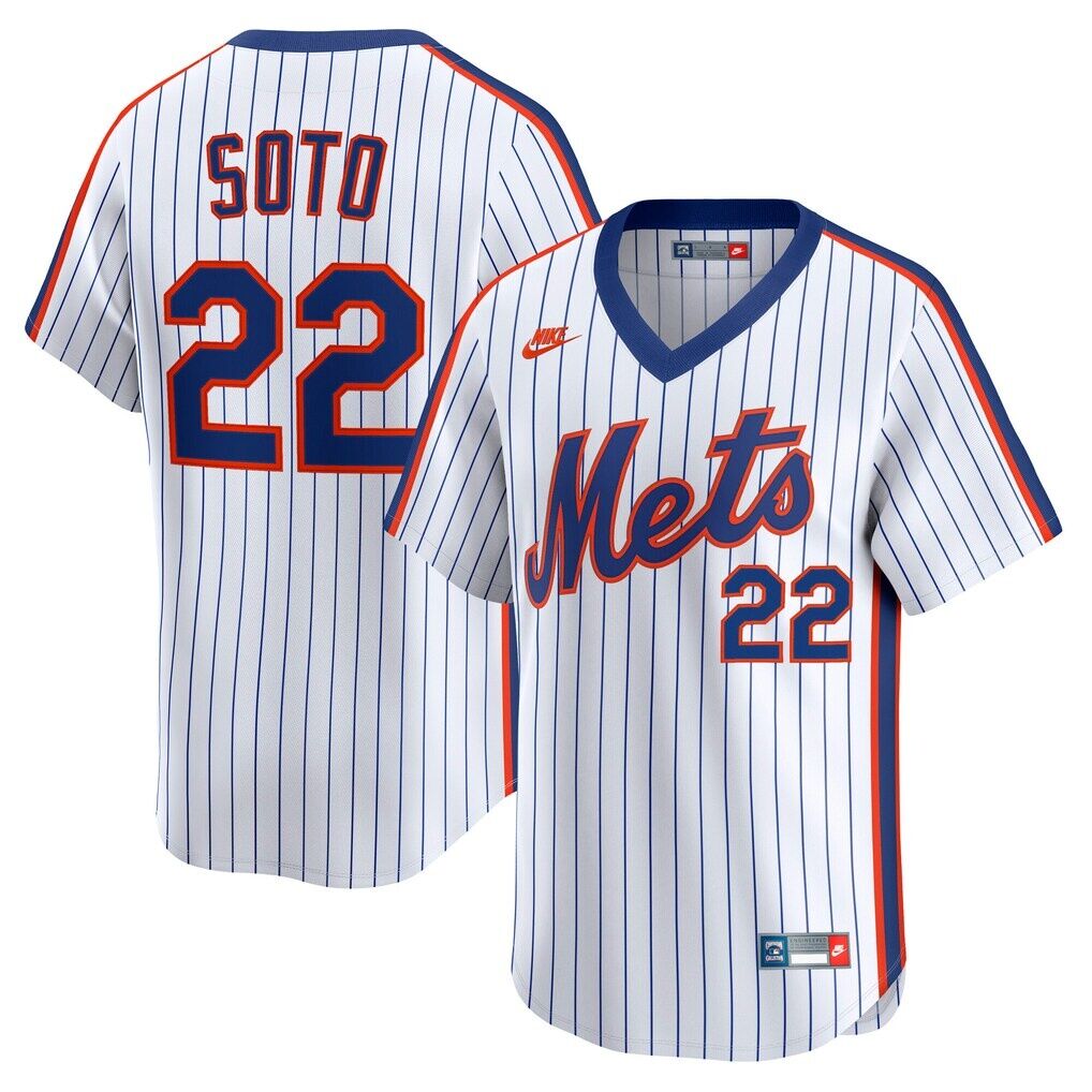 Juan Soto New York Mets Nike Cooperstown Collection Limited 40th Anniversary Jersey