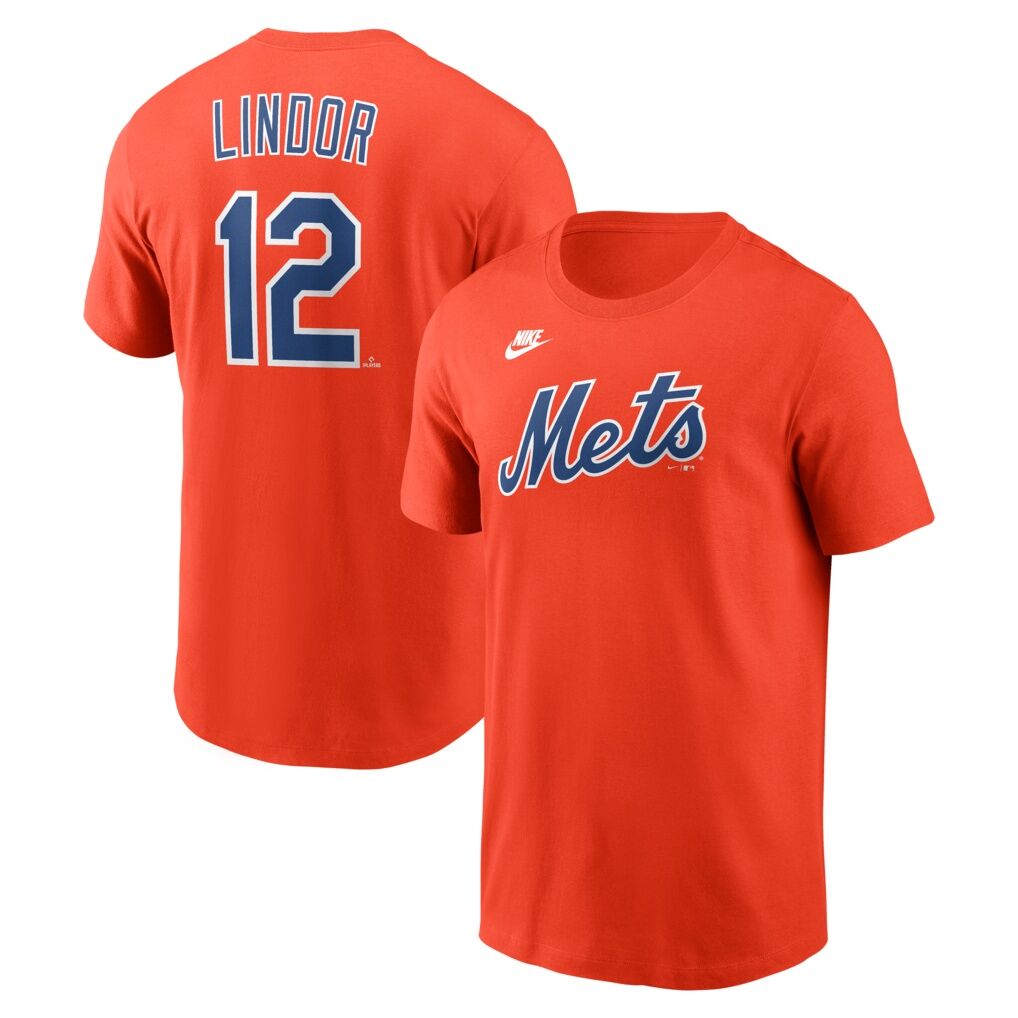 Francisco Lindor New York Mets Nike Cooperstown Collection Name & Number T-Shirt