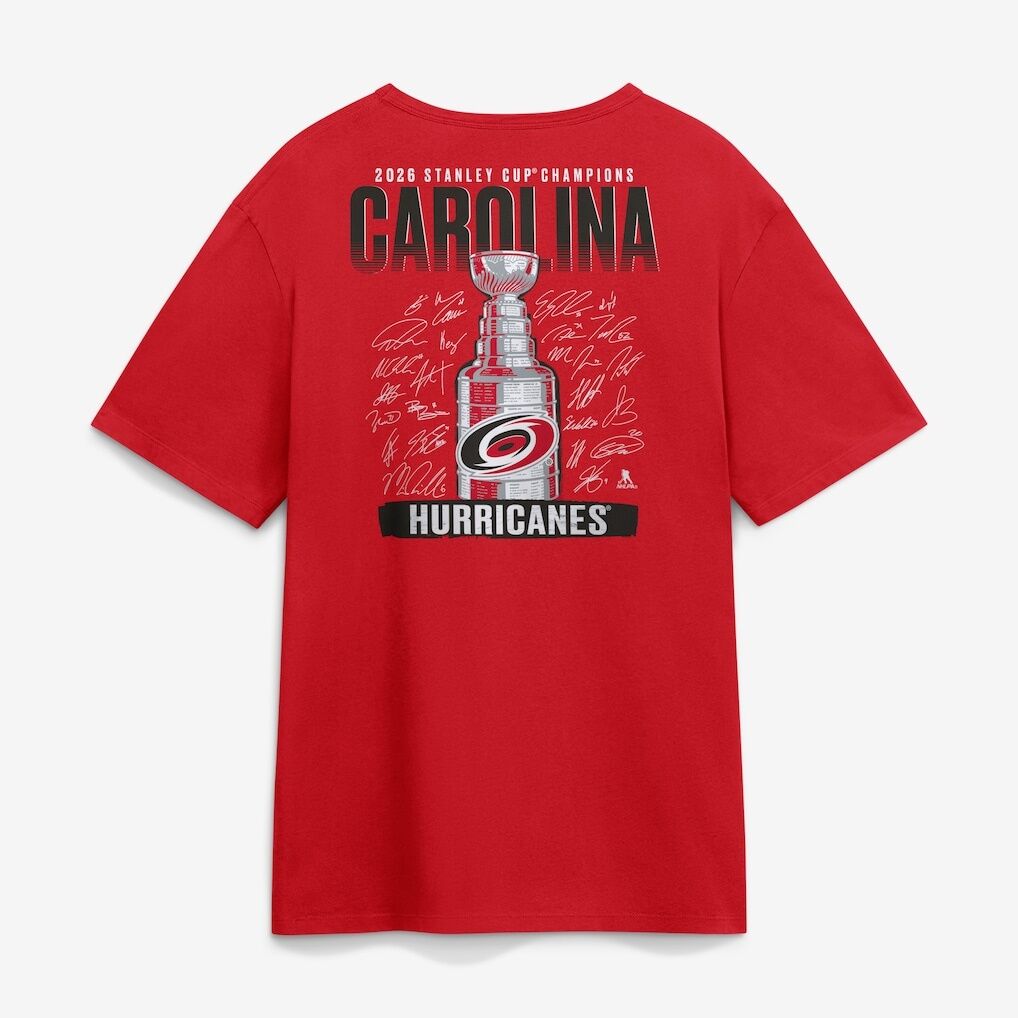 Carolina Hurricanes Fashion7 2026 Stanley Cup Champions Signature Roster T-Shirt