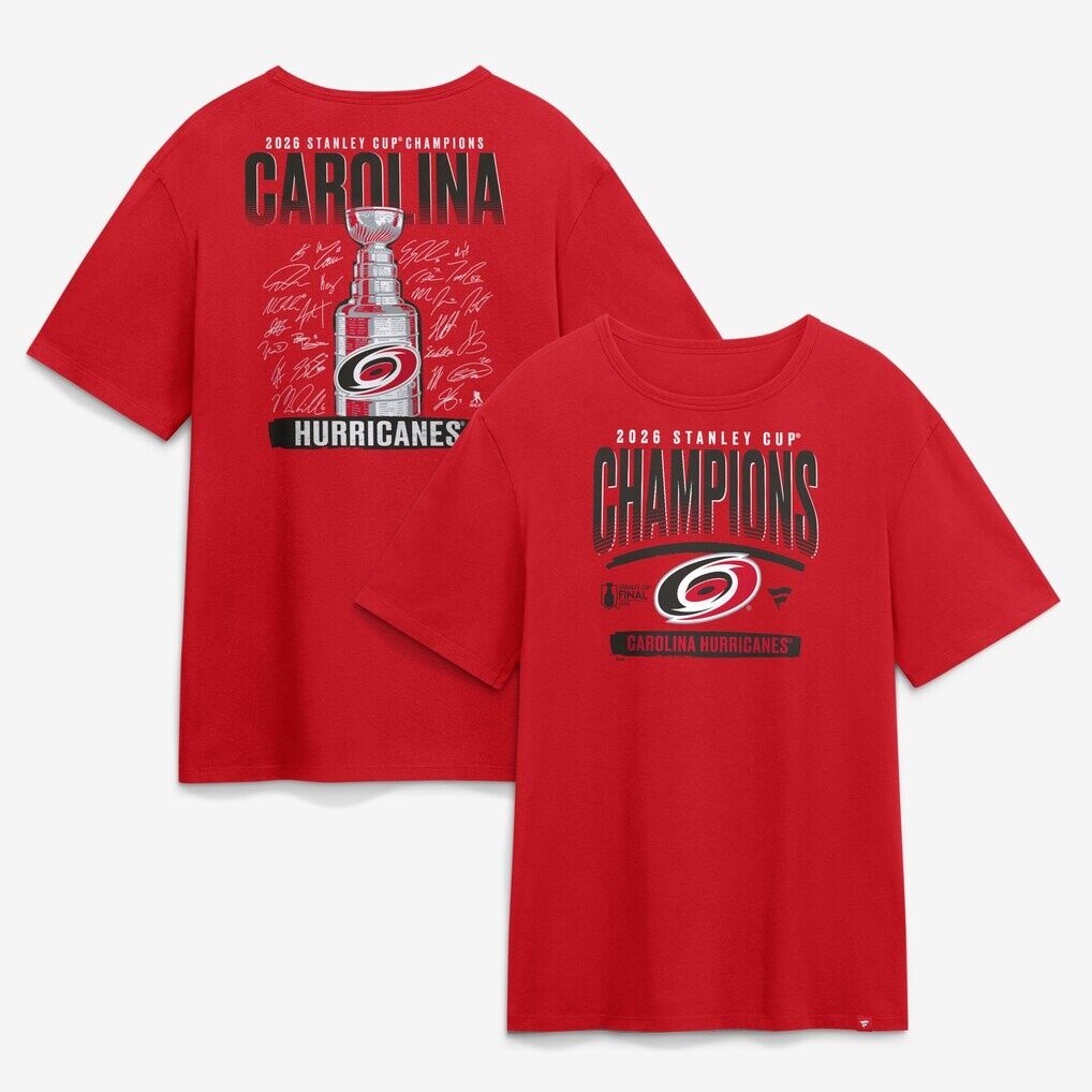 Carolina Hurricanes Fashion7 2026 Stanley Cup Champions Signature Roster T-Shirt