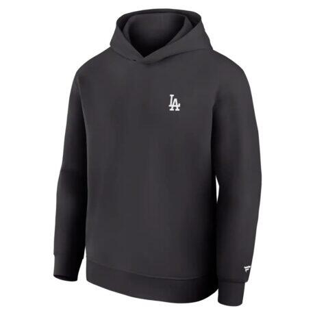 Los Angeles Dodgers Fashion7 Clutch Tri-Blend Hoodie - Charcoal - Alt2
