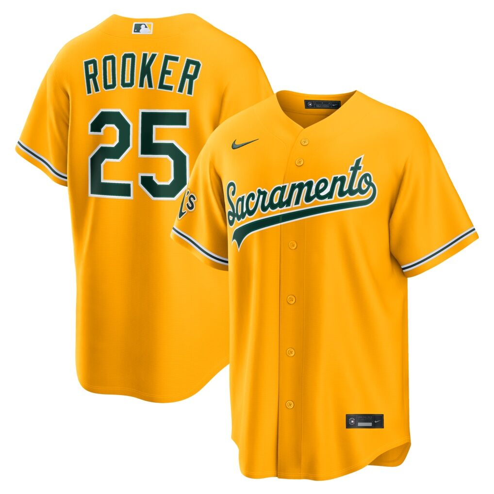 Brent Rooker Athletics Nike Alternate Stadium Jersey