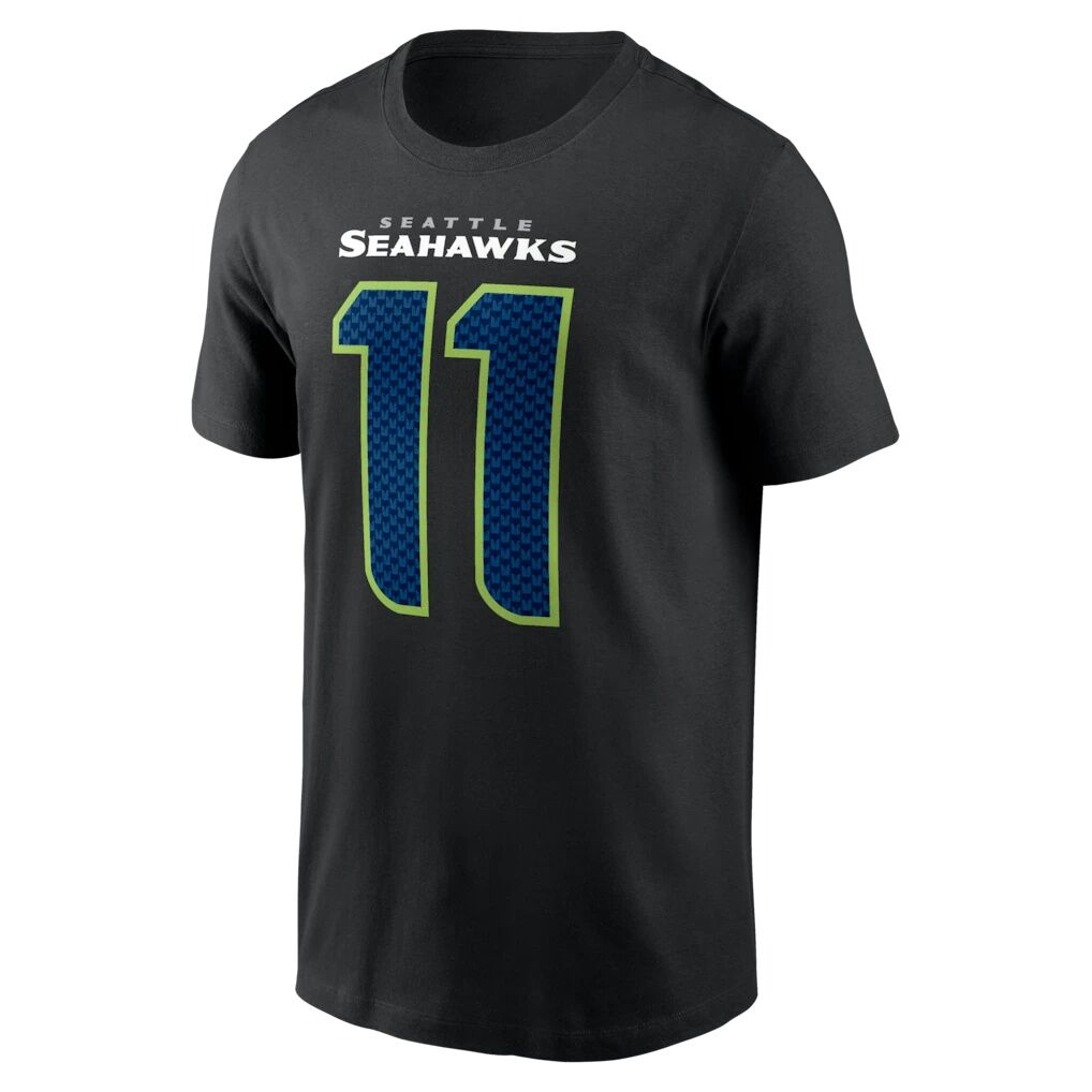 Jaxon Smith-Njigba Seattle Seahawks Nike Carbon Name & Number T-Shirt