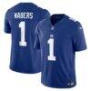 Malik Nabers New York Giants Nike Team Vapor F.U.S.E. Stitched Limited Jersey - - Front View