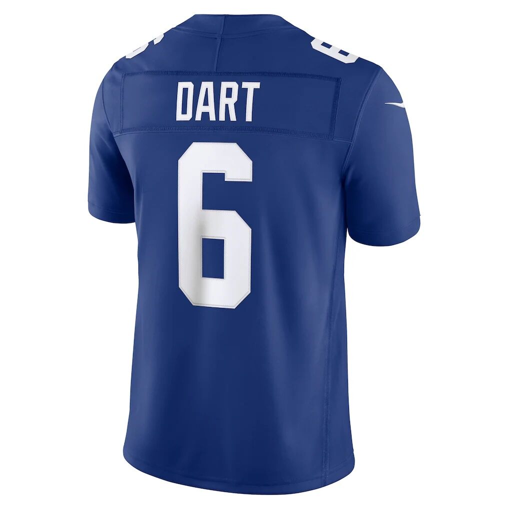 Jaxson Dart New York Giants Nike Team Vapor F.U.S.E. Stitched Limited Jersey - Royal