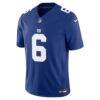 Jaxson Dart New York Giants Nike Team Vapor F.U.S.E. Stitched Limited Jersey - - Side View