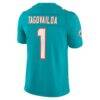 Tua Tagovailoa Miami Dolphins Nike Team Vapor F.U.S.E. Stitched Limited Jersey - - Detail View