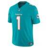 Tua Tagovailoa Miami Dolphins Nike Team Vapor F.U.S.E. Stitched Limited Jersey - - Side View