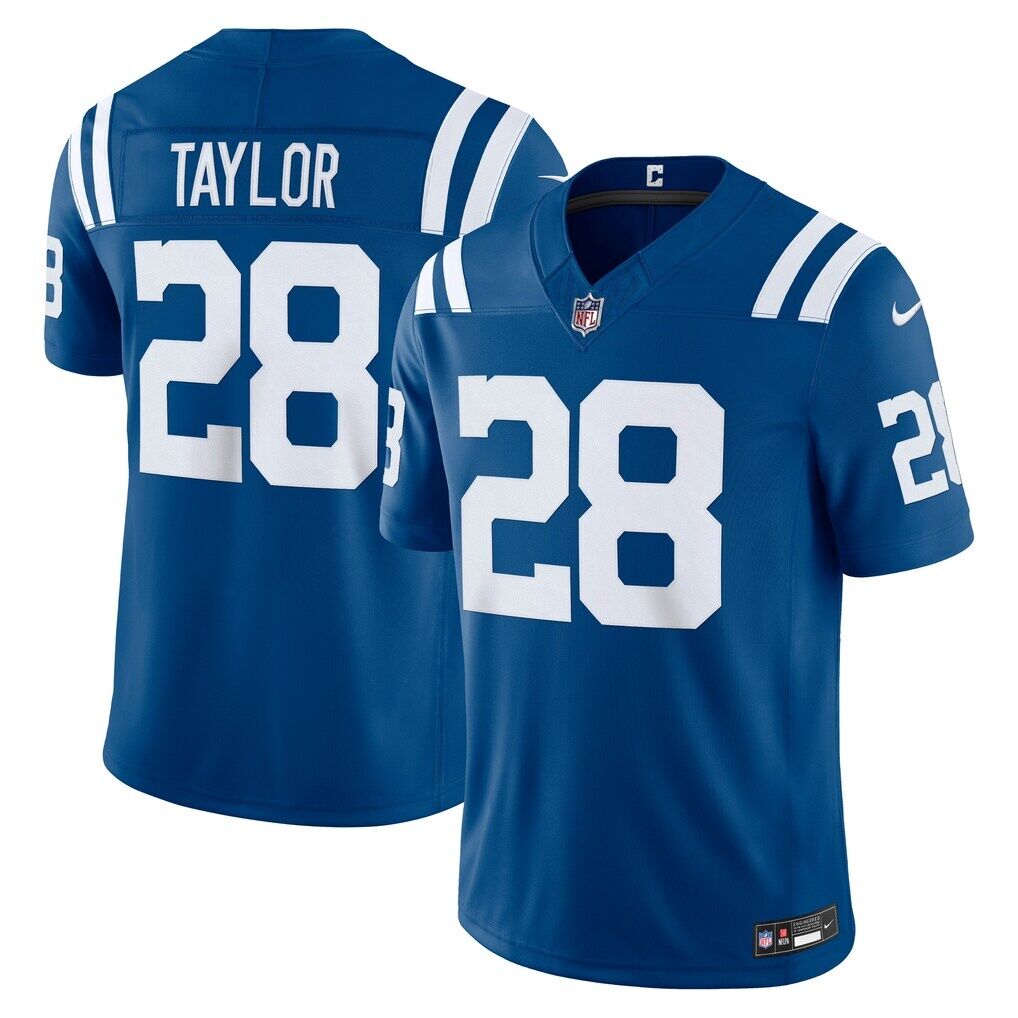 Jonathan Taylor Indianapolis Colts Nike Team Vapor F.U.S.E. Stitched Limited Jersey - Royal