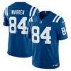 Tyler Warren Indianapolis Colts Nike Team Vapor F.U.S.E. Stitched Limited Jersey - - Front View