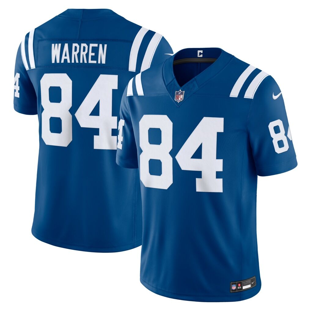 Tyler Warren Indianapolis Colts Nike Team Vapor F.U.S.E. Stitched Limited Jersey - Royal